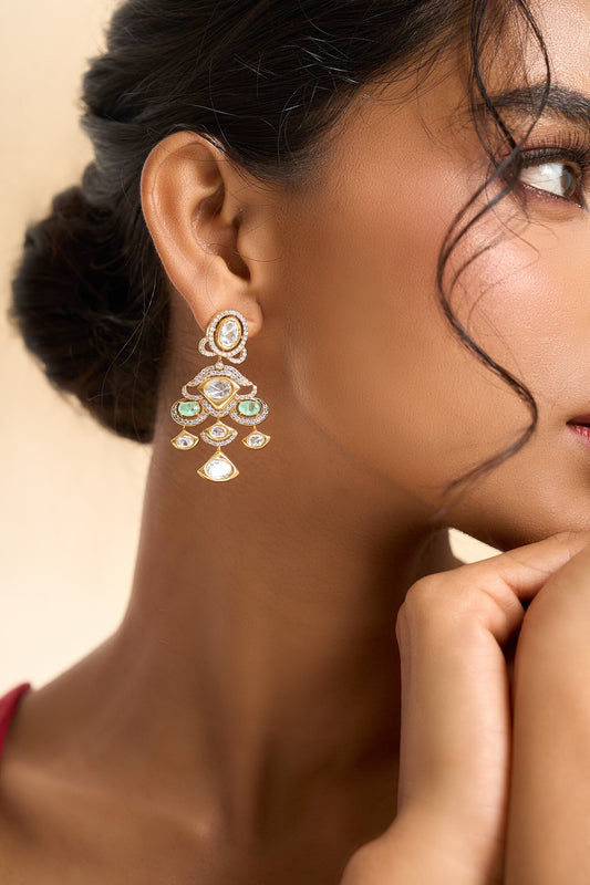 Stone Embellished Earrings 