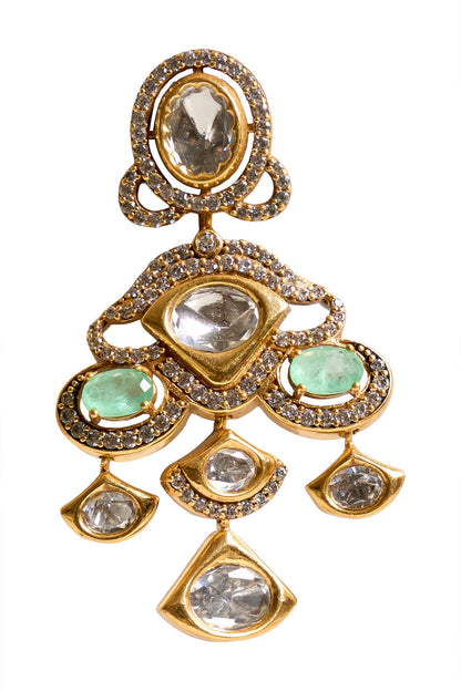 Stone Embellished Earrings 