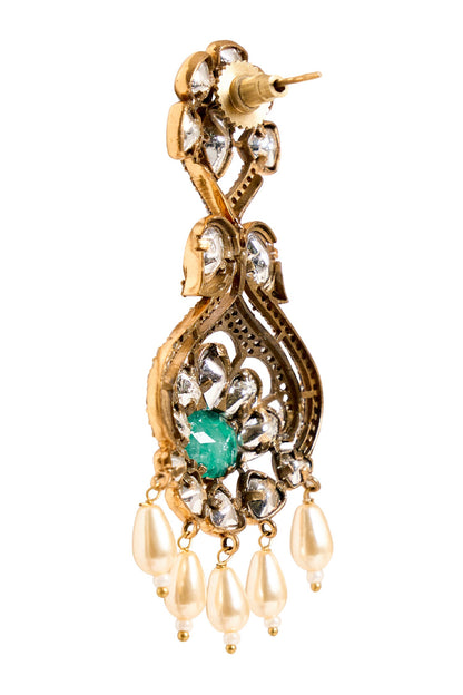 Floral Embellished Earrings 