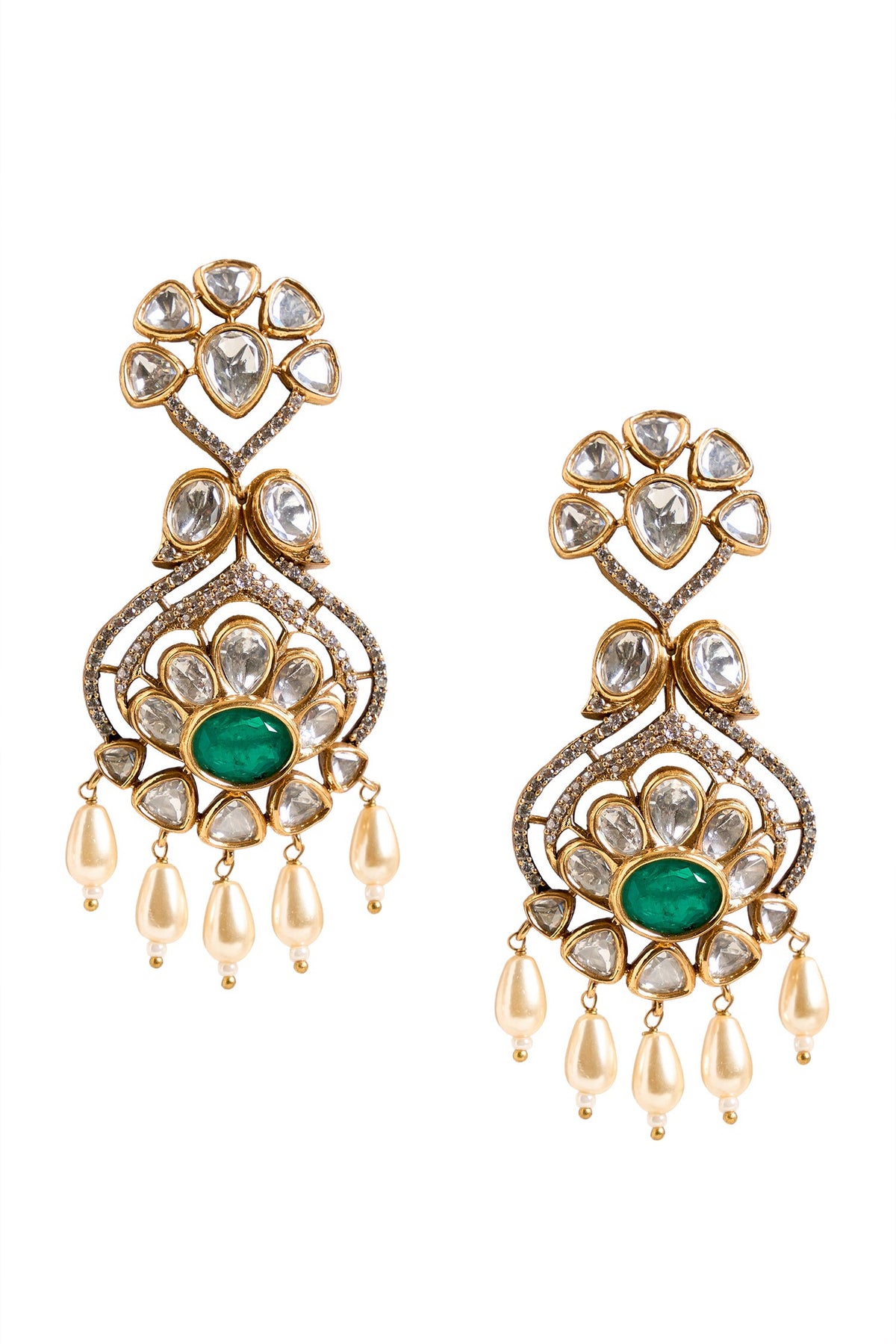 Floral Embellished Earrings 