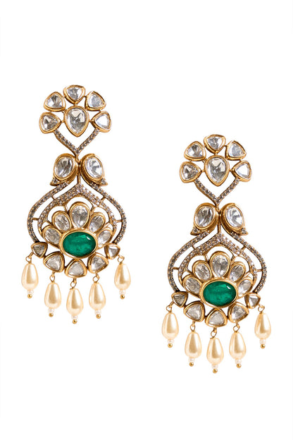 Floral Embellished Earrings 