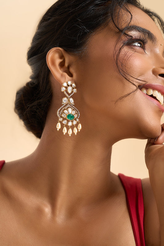 Floral Embellished Earrings 