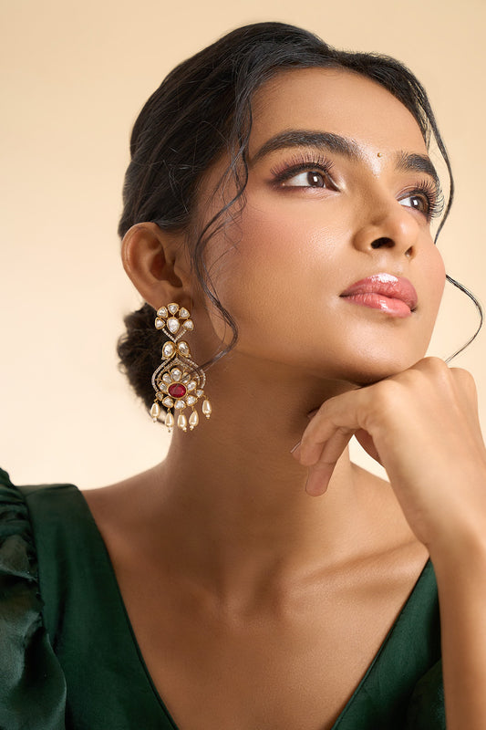 Embellished Floral Earrings 