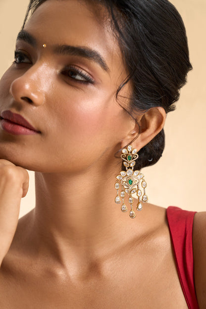 Embellished Tassel Drop Earrings 