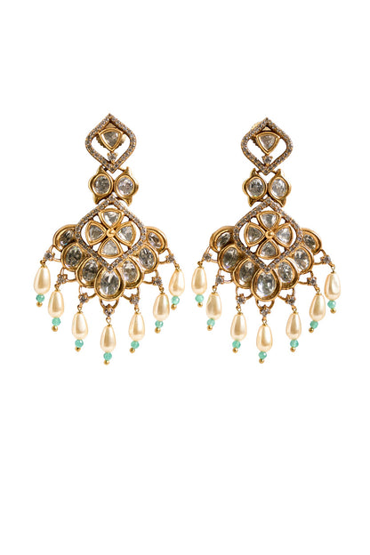 Bead Drop Embellished Earrings 