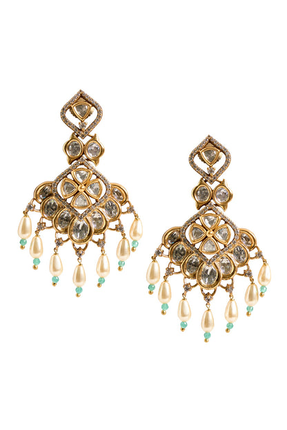 Bead Drop Embellished Earrings 