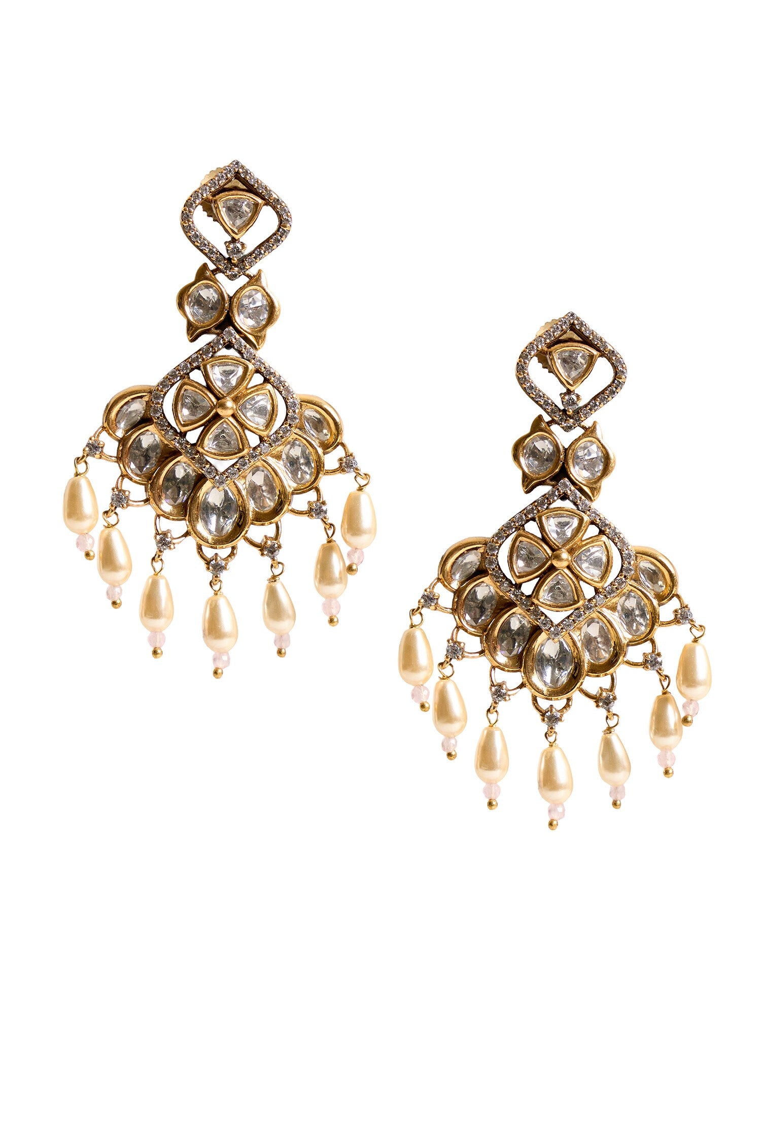 Embellished Bead Drop Earrings 