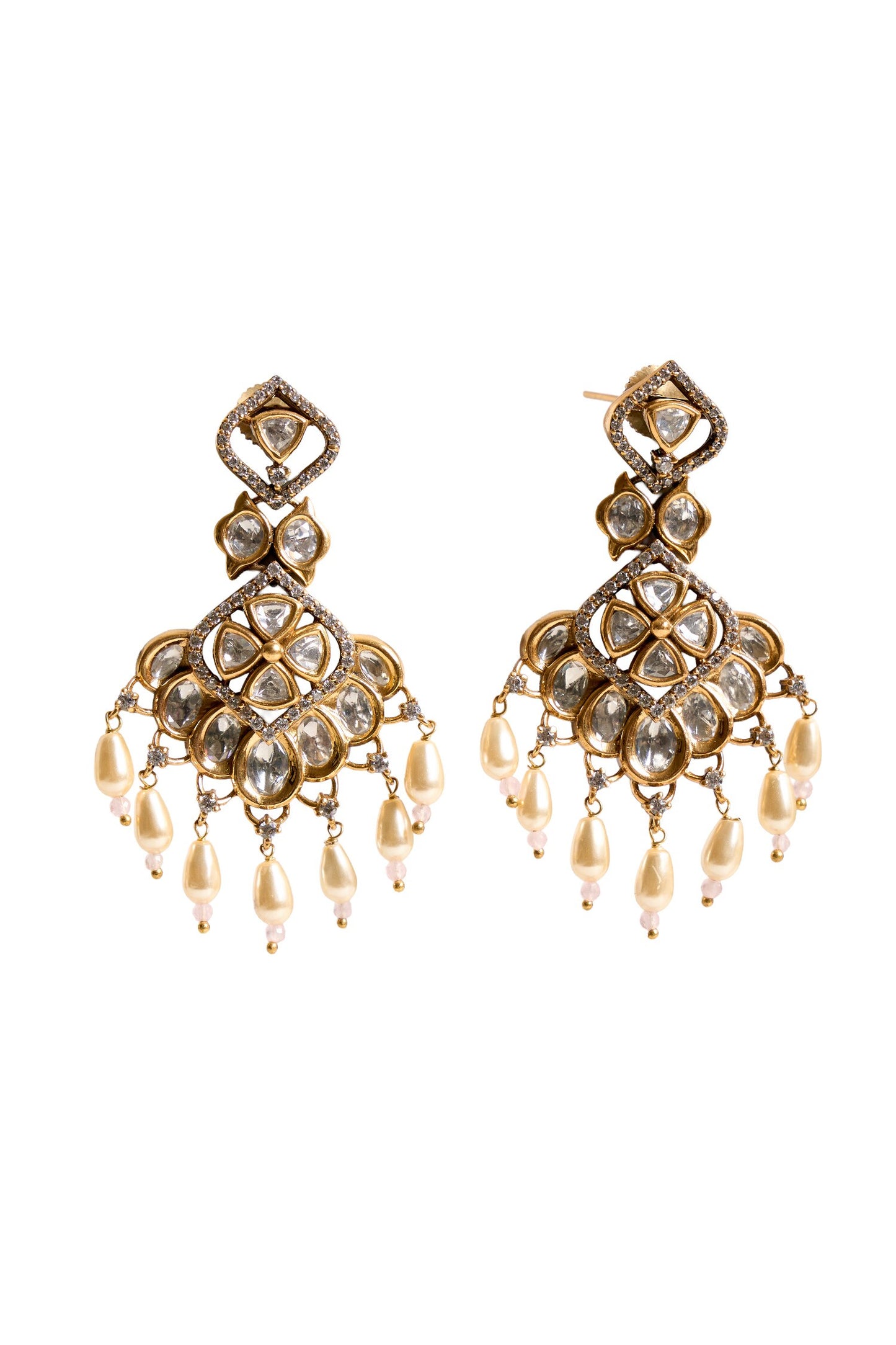 Embellished Bead Drop Earrings 