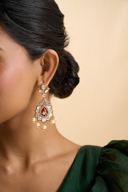 Bead Drop Embellished Earrings 