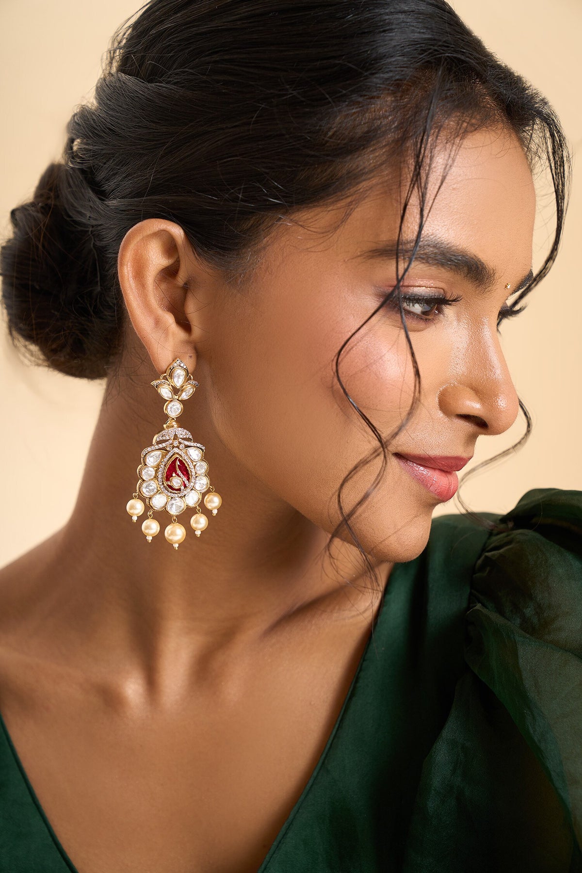 Bead Drop Embellished Earrings 