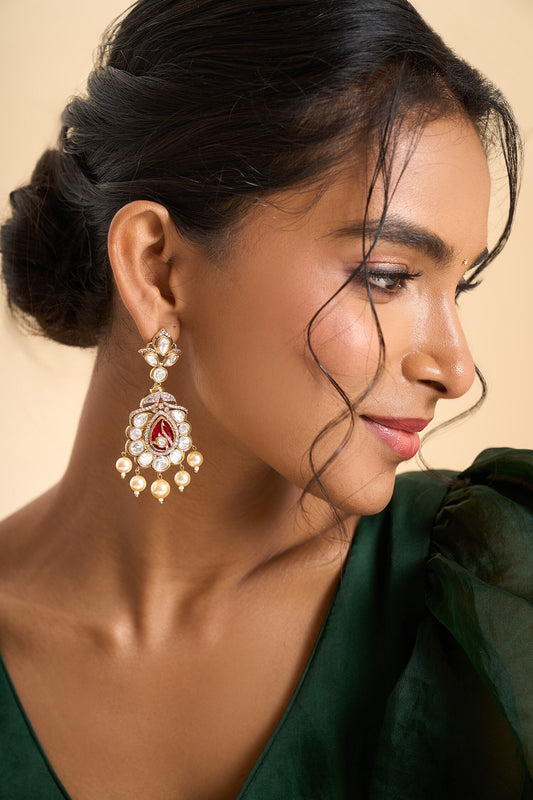 Bead Drop Embellished Earrings 