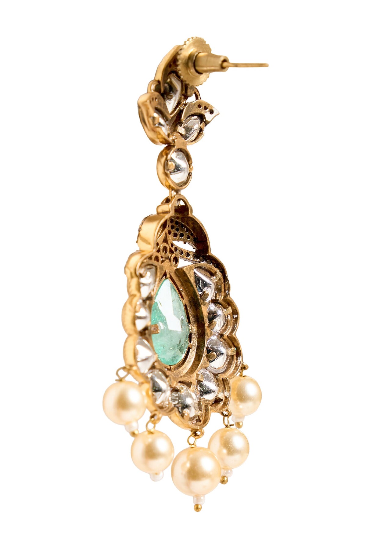 Bead Embellished Drop Earrings 