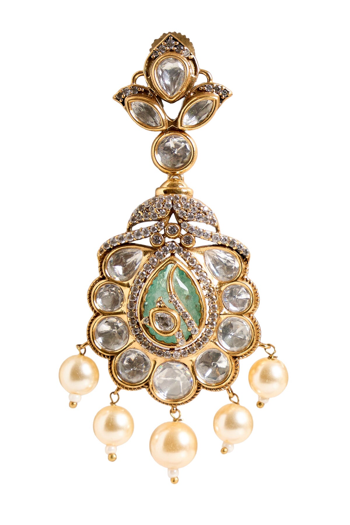 Bead Embellished Drop Earrings 