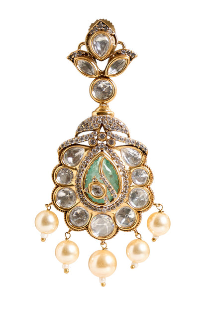 Bead Embellished Drop Earrings 