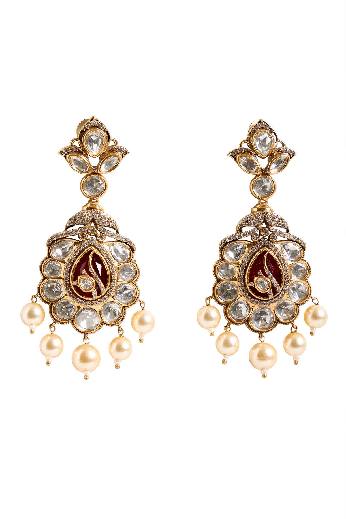 Bead Drop Embellished Earrings 