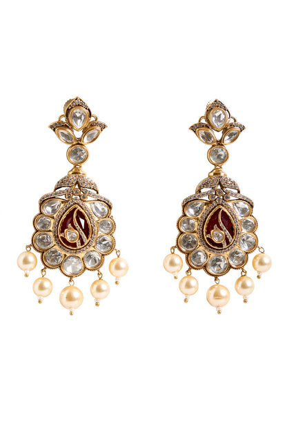 Bead Drop Embellished Earrings 