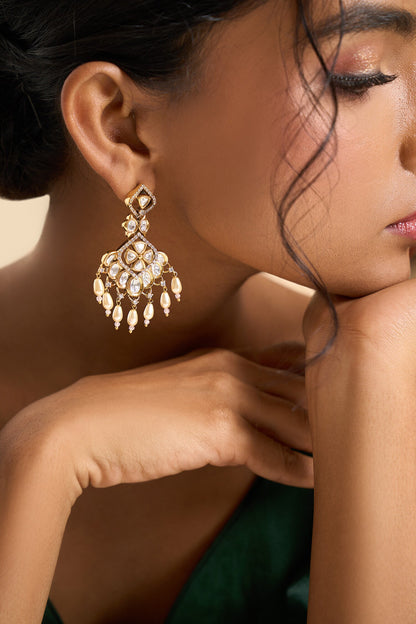 Embellished Bead Drop Earrings 
