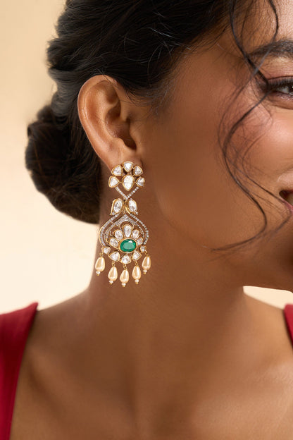 Floral Embellished Earrings 
