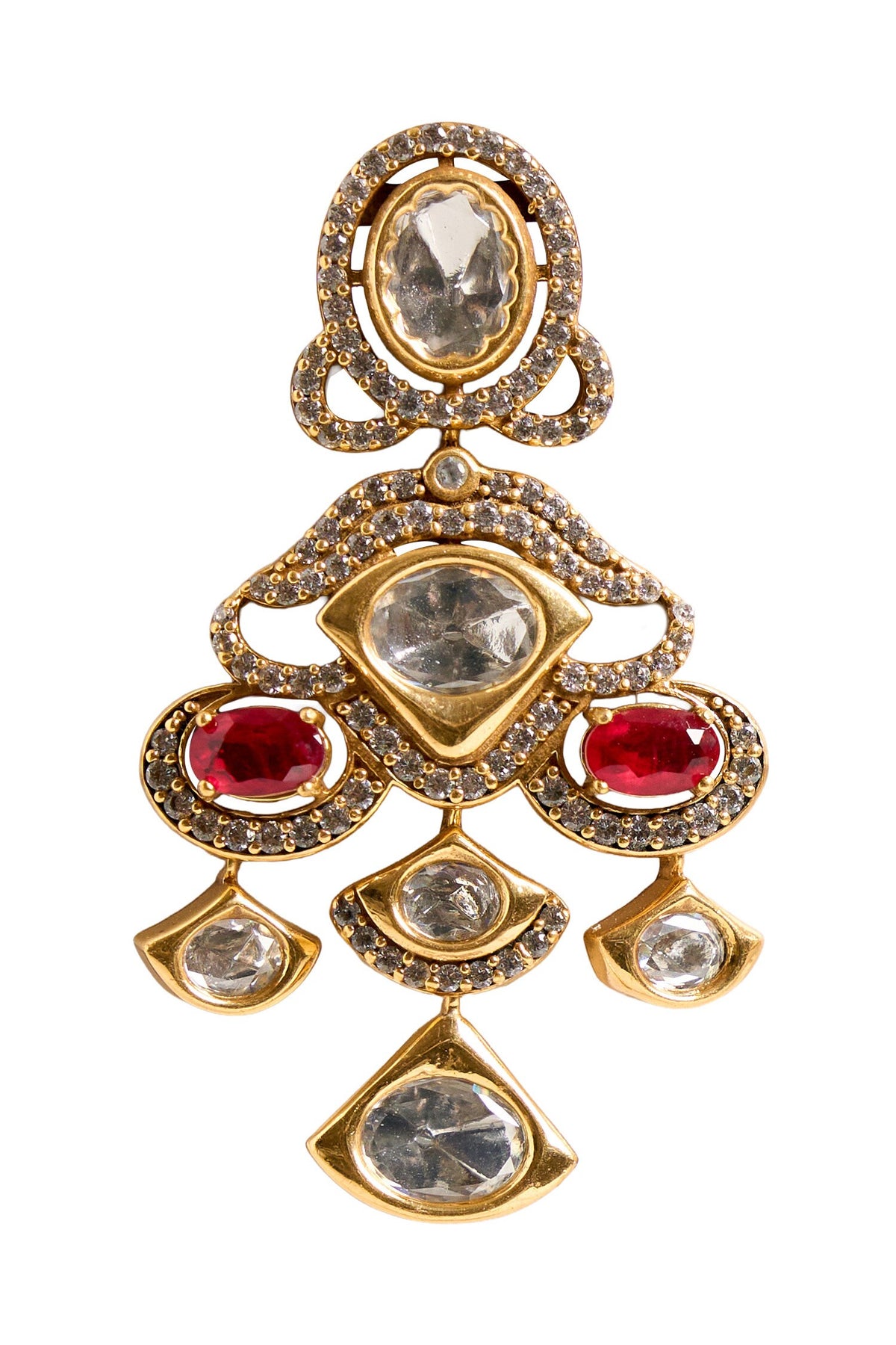 Embellished Stone Drop Earrings 