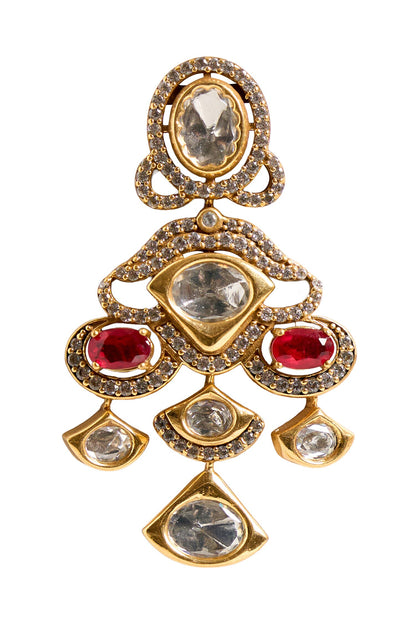 Embellished Stone Drop Earrings 
