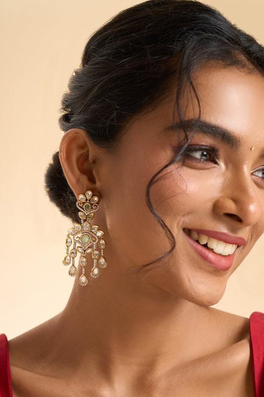 Tassel Drop Embellished Earrings 