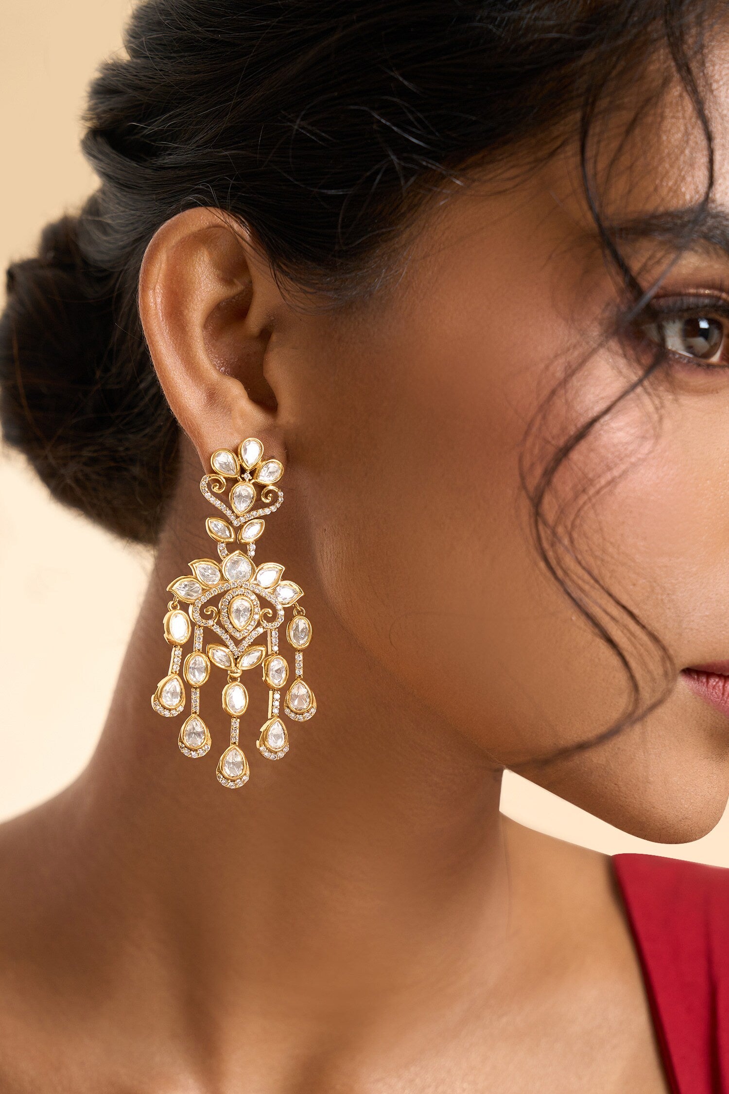 Stone Tassel Drop Earrings 