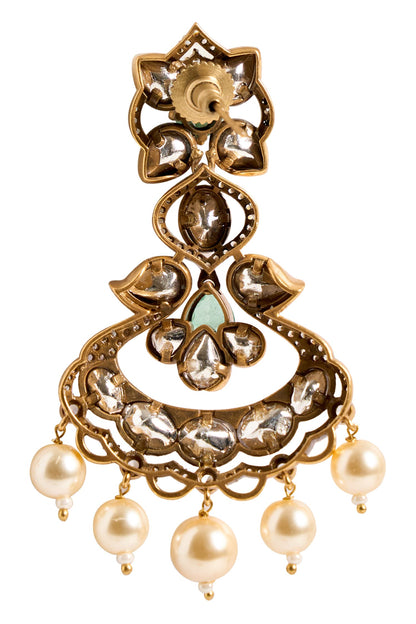 Embellished Stone Drop Earrings 