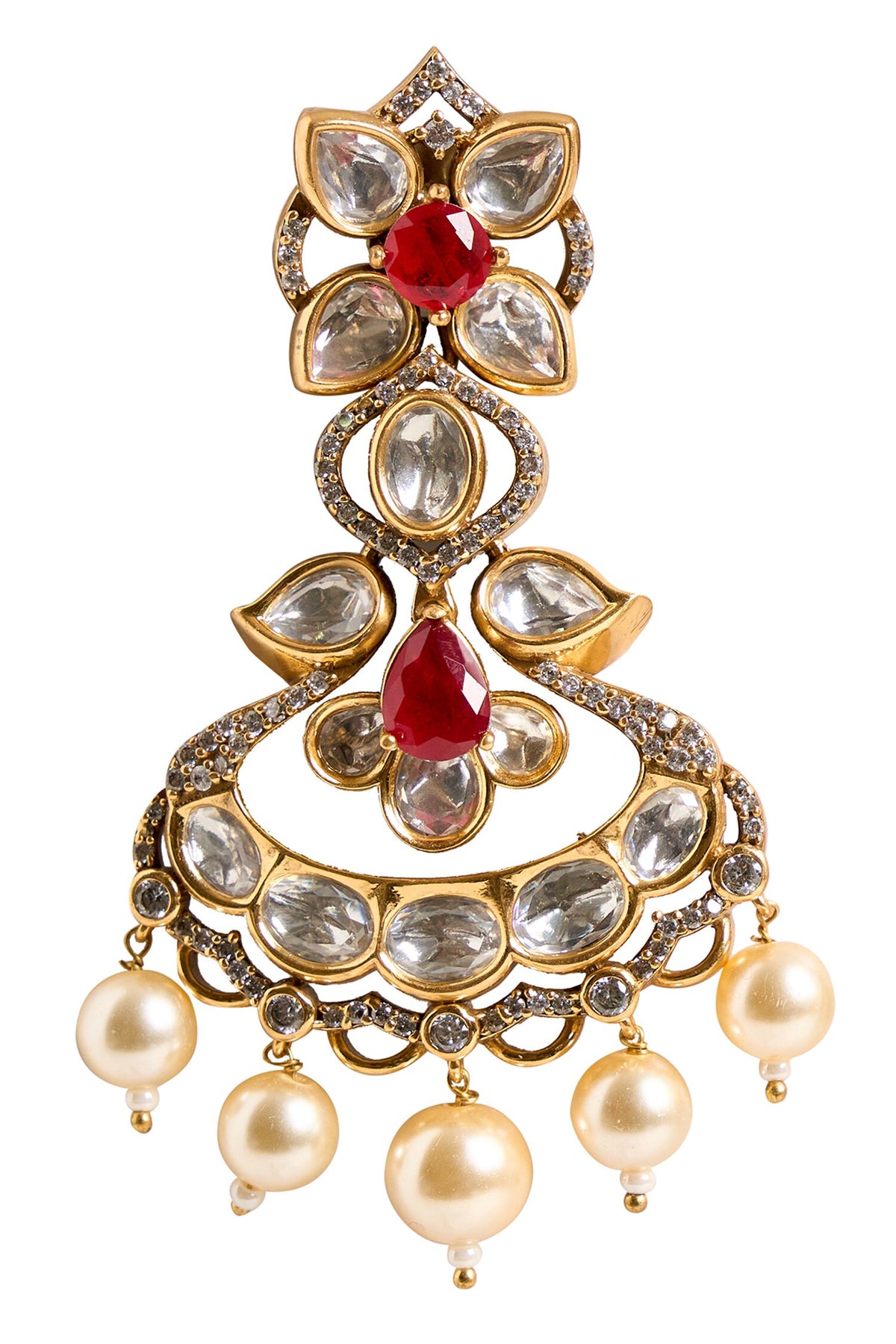 Embellished Stone Dangling Earrings 