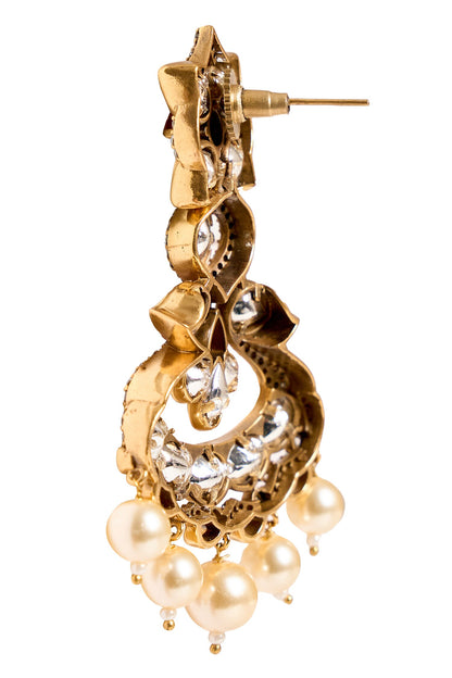 Embellished Stone Dangling Earrings 