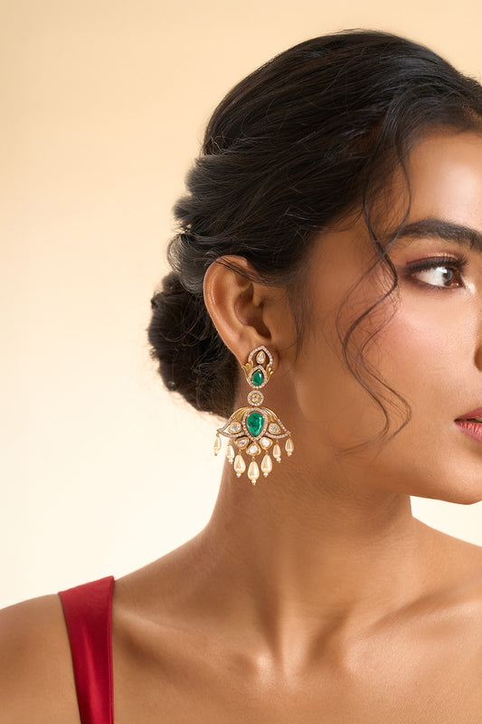 Dangling Stone Drop Earrings 