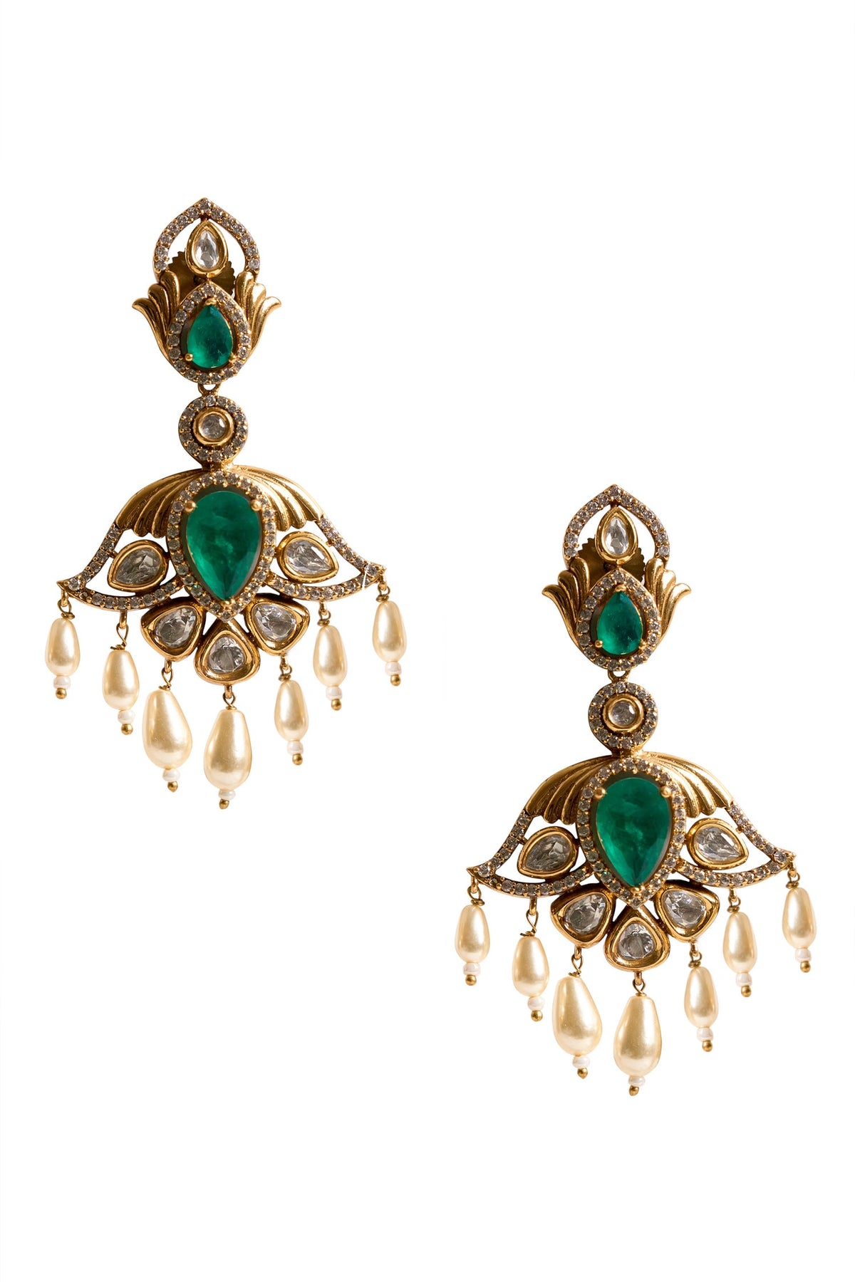 Dangling Stone Drop Earrings 