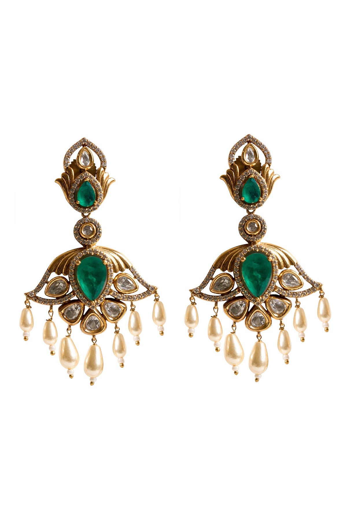 Dangling Stone Drop Earrings 