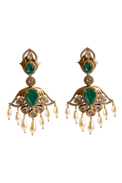 Dangling Stone Drop Earrings 
