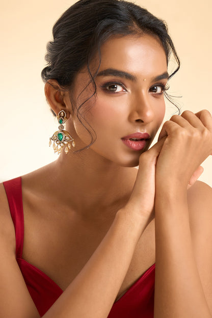 Dangling Stone Drop Earrings 