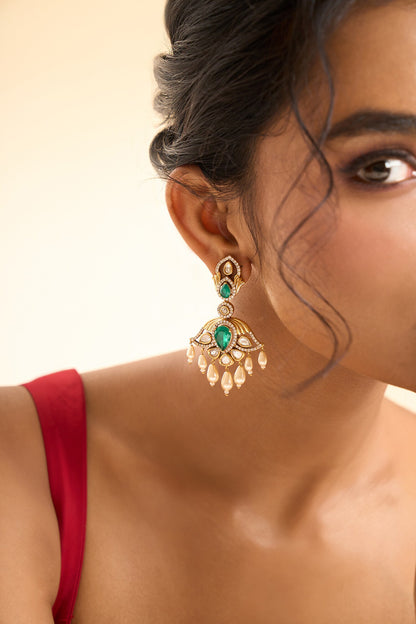 Dangling Stone Drop Earrings 