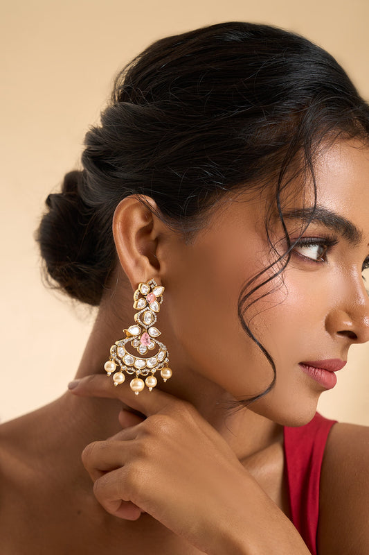 Dangling Stone Embellished Earrings 