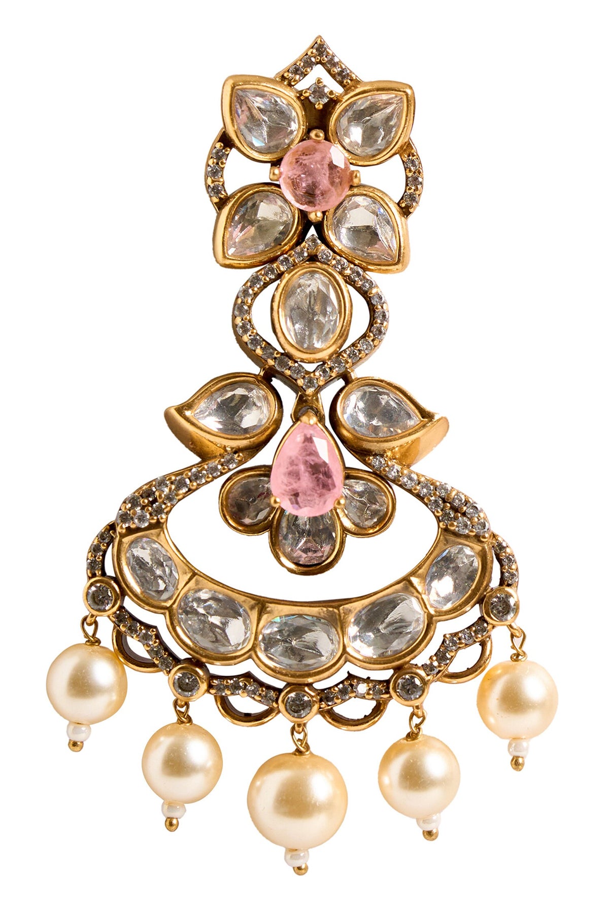 Dangling Stone Embellished Earrings 