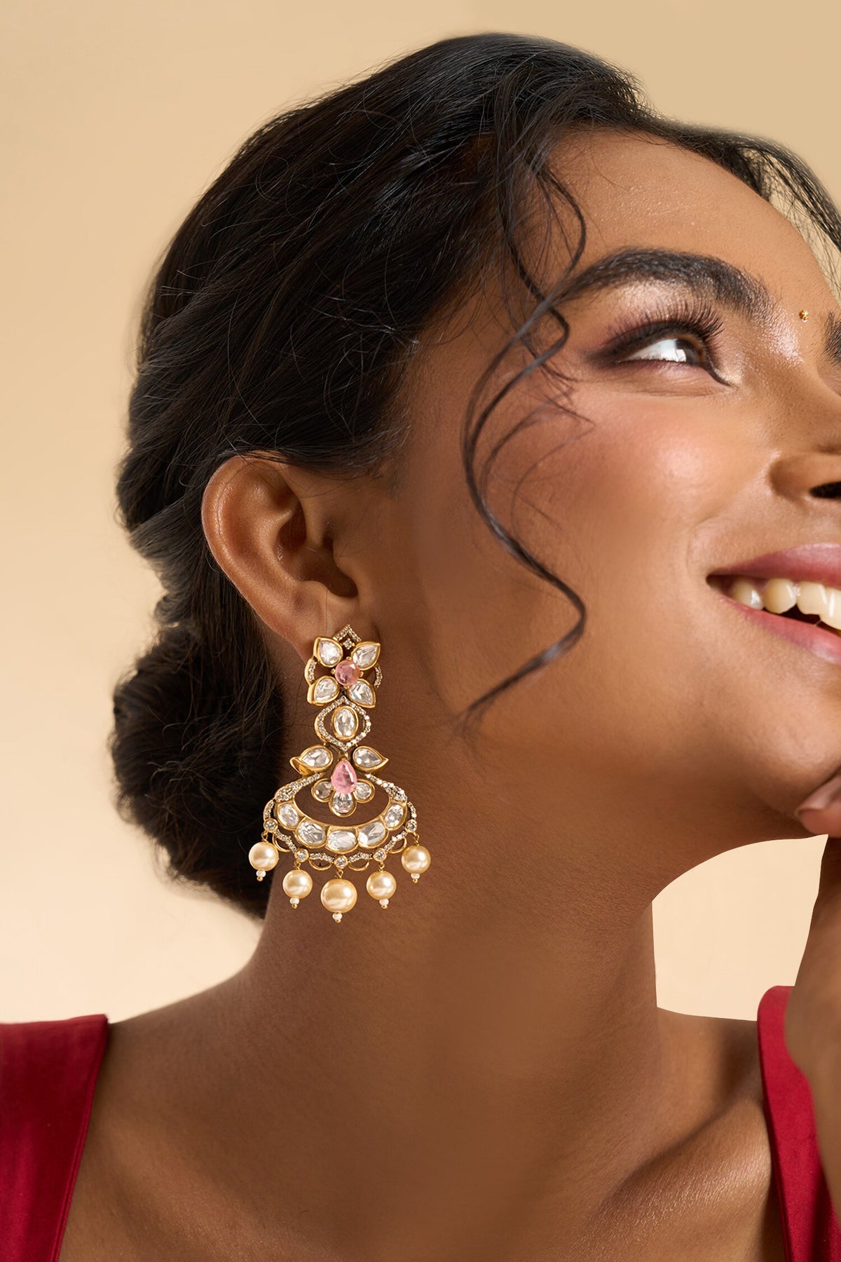 Dangling Stone Embellished Earrings 