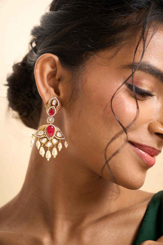 Embellished Dangling Drop Earrings 