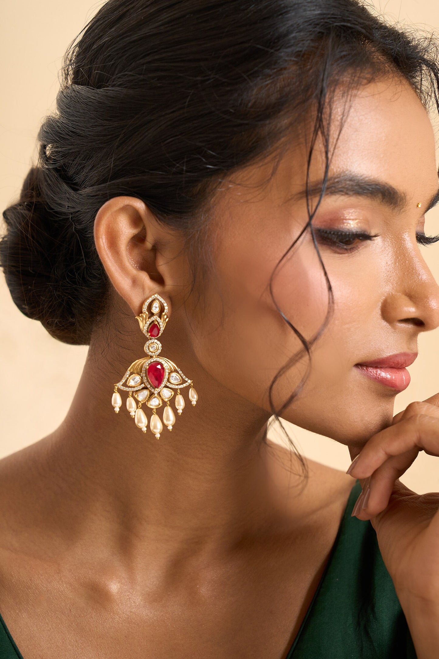 Embellished Dangling Drop Earrings 