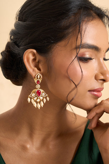 Embellished Dangling Drop Earrings 