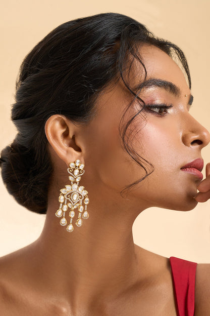 Stone Tassel Drop Earrings 