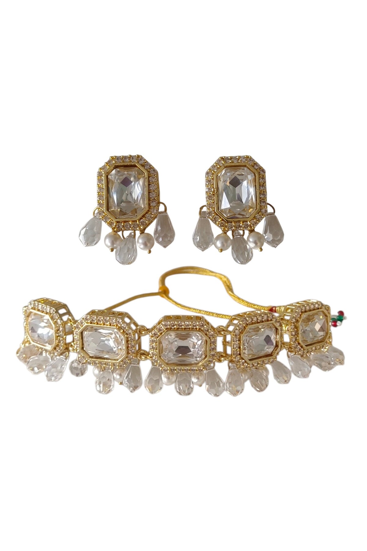 Araana Pearl Crystal Choker Set 