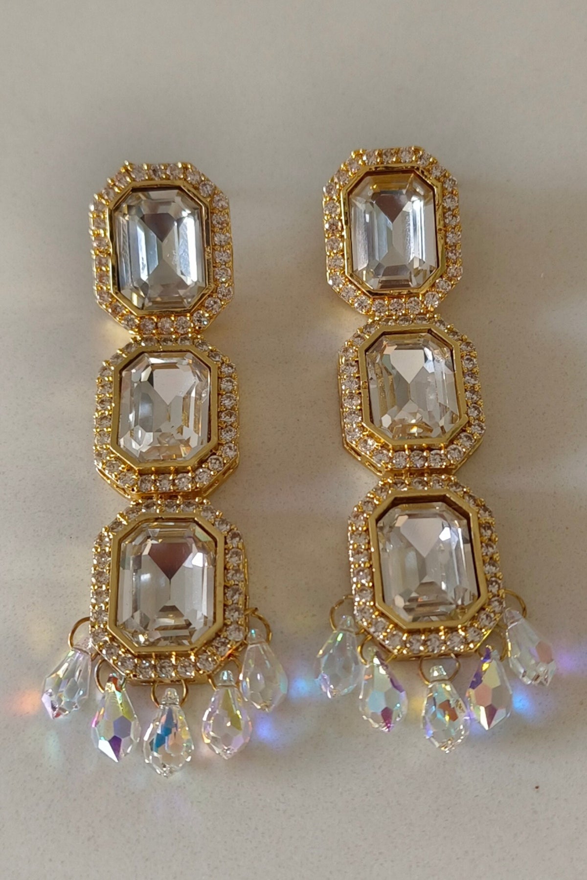 Araana Tripple Dangler Earrings 