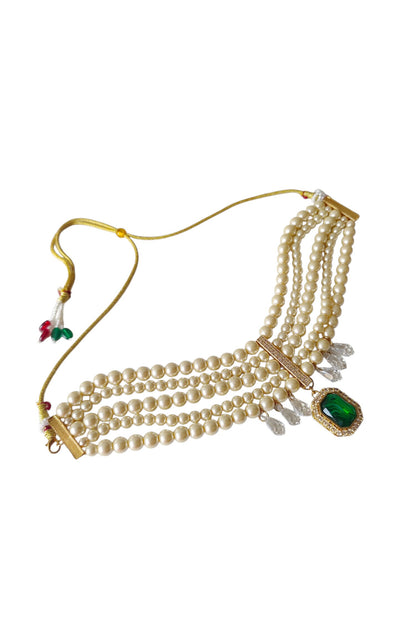 Araana Pearl Crystal Necklace 