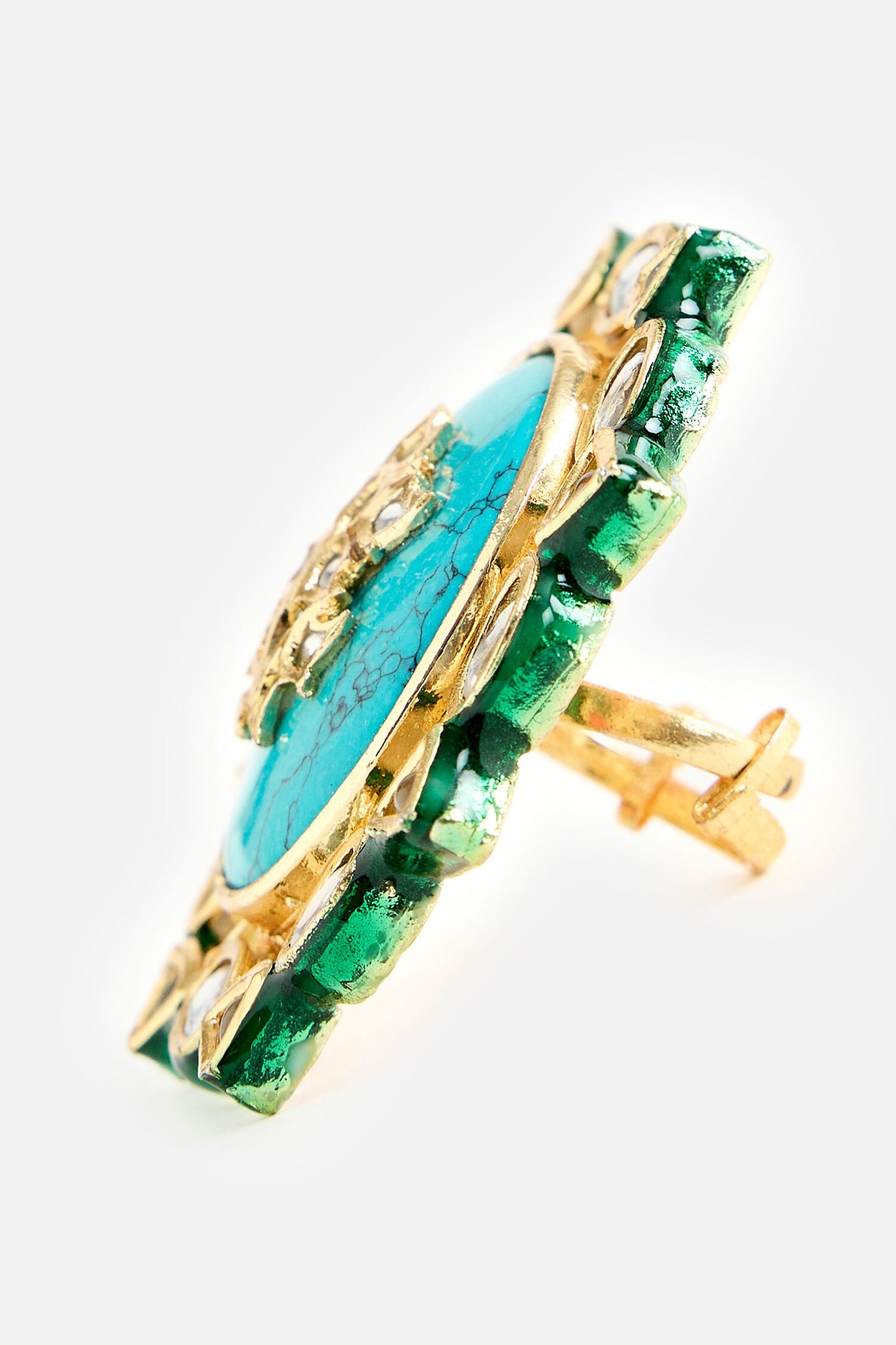 Turquoise Stone Statement Ring 