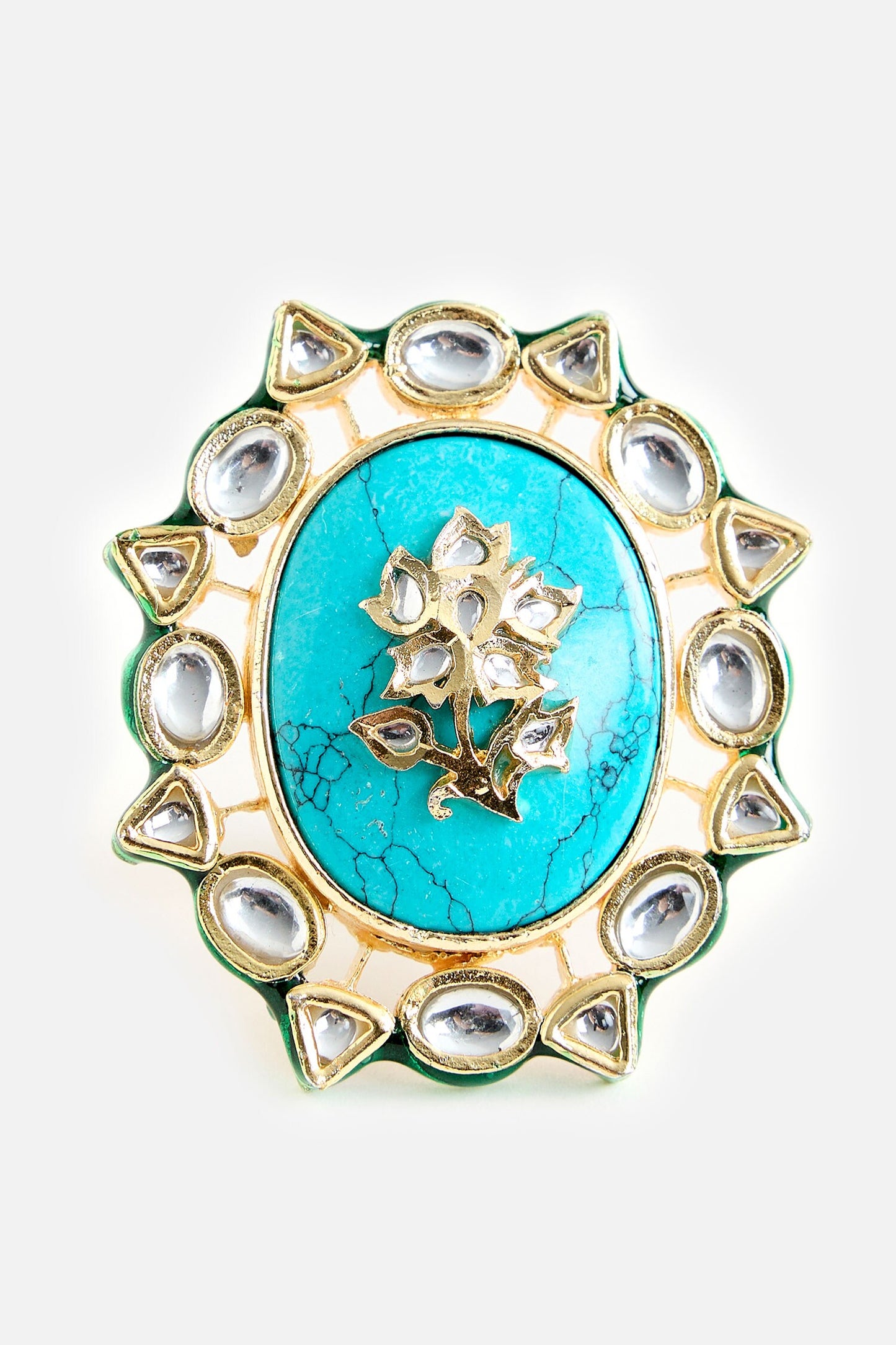 Turquoise Stone Statement Ring 
