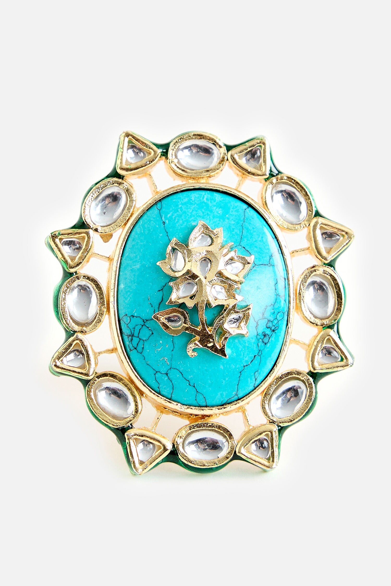 Turquoise Stone Statement Ring 
