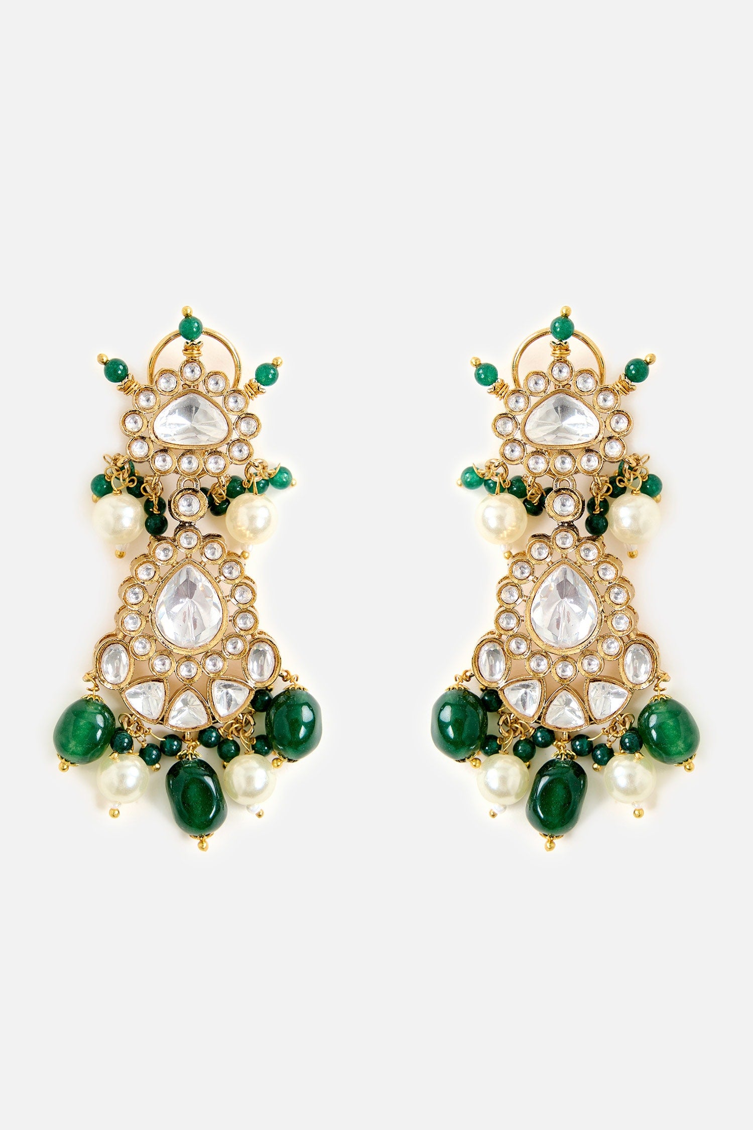 Kundan &  Bead Embellished Necklace Set 