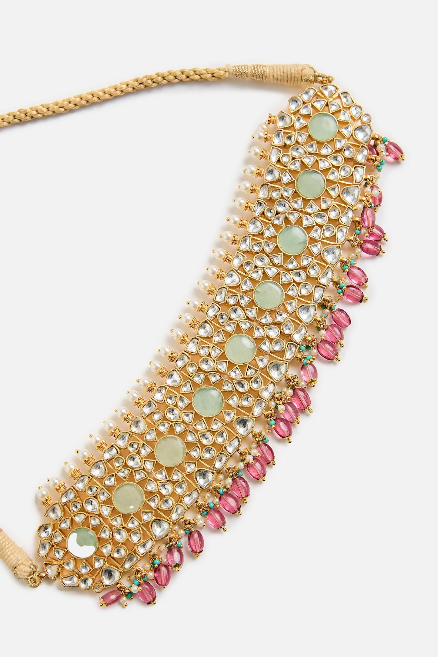 Kundan & Beaded Bridal Choker Set 
